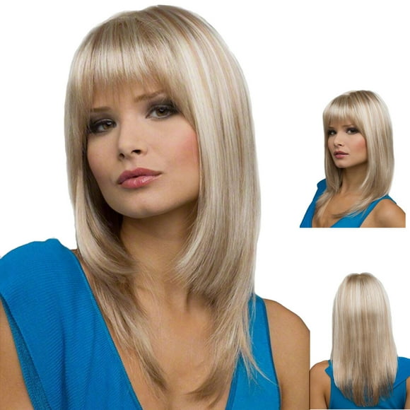 RKSTN Wigs Human Hair Fashion Women's Sexy Full Bangs Wig Short Wig Straight Wig Styling Cool Wig Glueless Wigs