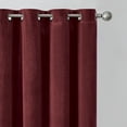 thumbnail image 2 of Better Homes & Gardens Velvet Grommet Blackout Single Curtain Panel, Red, 52" x 84", 2 of 7