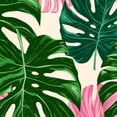 thumbnail image 6 of PIKWEEK Table Cover Palm Leaves with Lush Branches and Leaves, Tropical Jungle Palm Leaves with Charming Colors, Round Tablecloth White, 6 of 8
