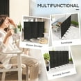 thumbnail image 4 of Outsunny 6 Panel Folding Privacy Screen, UV30+ Room Divider, Black, 4 of 10