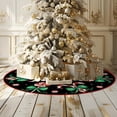 thumbnail image 6 of Christmas Tree Skirt Black Tree Skirts Candy Cane Decorations Xmas Tree Skirt Tree Mat 36 Inch Winter Christmas Decor for Home, 6 of 6
