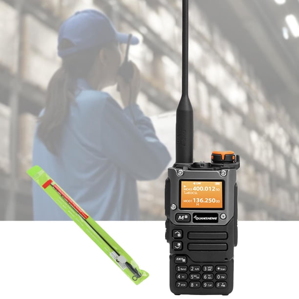 Radio bidireccional Ham Radio de mano -k58 VHF UHF Air Band Recepción de 200 canales de memoria Weather Vox 50-600MHz RX Walkie Talkie portátil , con NA771 Hugo walkie-talkie