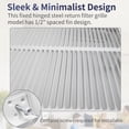 thumbnail image 7 of 12"W x 12"H [Duct Opening Size] Steel Return Air Filter Grille - Removable Face/Door for 1 inch Filters -HVAC Vent Cover Grill - White [Outer Dimensions: 14 5/8"W X 14 5/8"H], 7 of 7