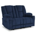 thumbnail image 3 of MCombo Power Loveseat Recliner w/ Massage USB Port for Living Room Navy Blue Fabric 6025, 3 of 9