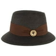thumbnail image 1 of Brixton - Chapeau de Paille Noir pour Femme, 1 of 1