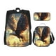 thumbnail image 1 of Disketp Golden Sky Bald Eagle Mochila Estampada de Gran Capacidad con Lonchera y Estuche, Set de 3 Piezas para Estudiantes, 1 of 7
