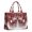 Red Christmas Pattern-1, variant on Large Capacity Tote Bag,Red Christmas Snowflake Pattern Handbag Fashion Luxury Tote Bag,15.7"x13"x 5.1" Inches,Laptop Compatible