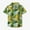 Yellow, variant on Boy's Floral Printed Hawaiian Shirt Button Down Short Sleeve Kids Summer Beach Holiday Shirts for Girls 1-13 Years