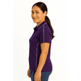thumbnail image 2 of Expert Brand Women's Oxymesh™ Dry Fit Athletic Malibu Polo Shirt, Dark Purple, Large, 2 of 7