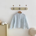 thumbnail image 6 of Fozruso Boys Striped Long Sleeve Shirt Soft Breathable Button Up Shirts for Toddler and Kids Daily Wear, 6 of 6