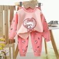 thumbnail image 3 of Xudanell Baby Boy Outfits Toddler Clothes for Boys Thickened Long Sleeves Durable Kids Clothes Fall Toddler Girl Outfits Pink 3-6 Months, 3 of 6