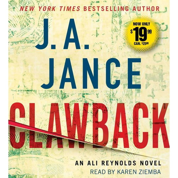 Clawback : An Ali Reynolds Novel (CD-Audio)