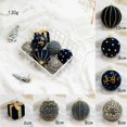thumbnail image 1 of Bola de Navidad pintada dorada plateada, champán, estrellas brillantes, árbol de Navidad, decoración colgante para ventana, regalos pequeños, Juguetes, 1 of 4