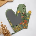 thumbnail image 4 of Hirioo Botanical Garden With Cats for Silicone Oven Mitts for BBQ, Baking, Cooking, Set of 2, Heat Resistant 260℃, Non-Slip Kitchen Essentials, 4 of 6
