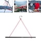 thumbnail image 3 of Perchas al aire libre de la aleación de aluminio, perchas que acampan las perchas plegables portátiles, rejilla de secado de la ropa interior del suje Negro Macarena tendedero plegable, 3 of 8