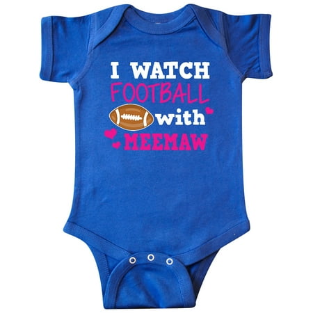

Inktastic I Watch Football with My Meemaw Gift Baby Girl Bodysuit
