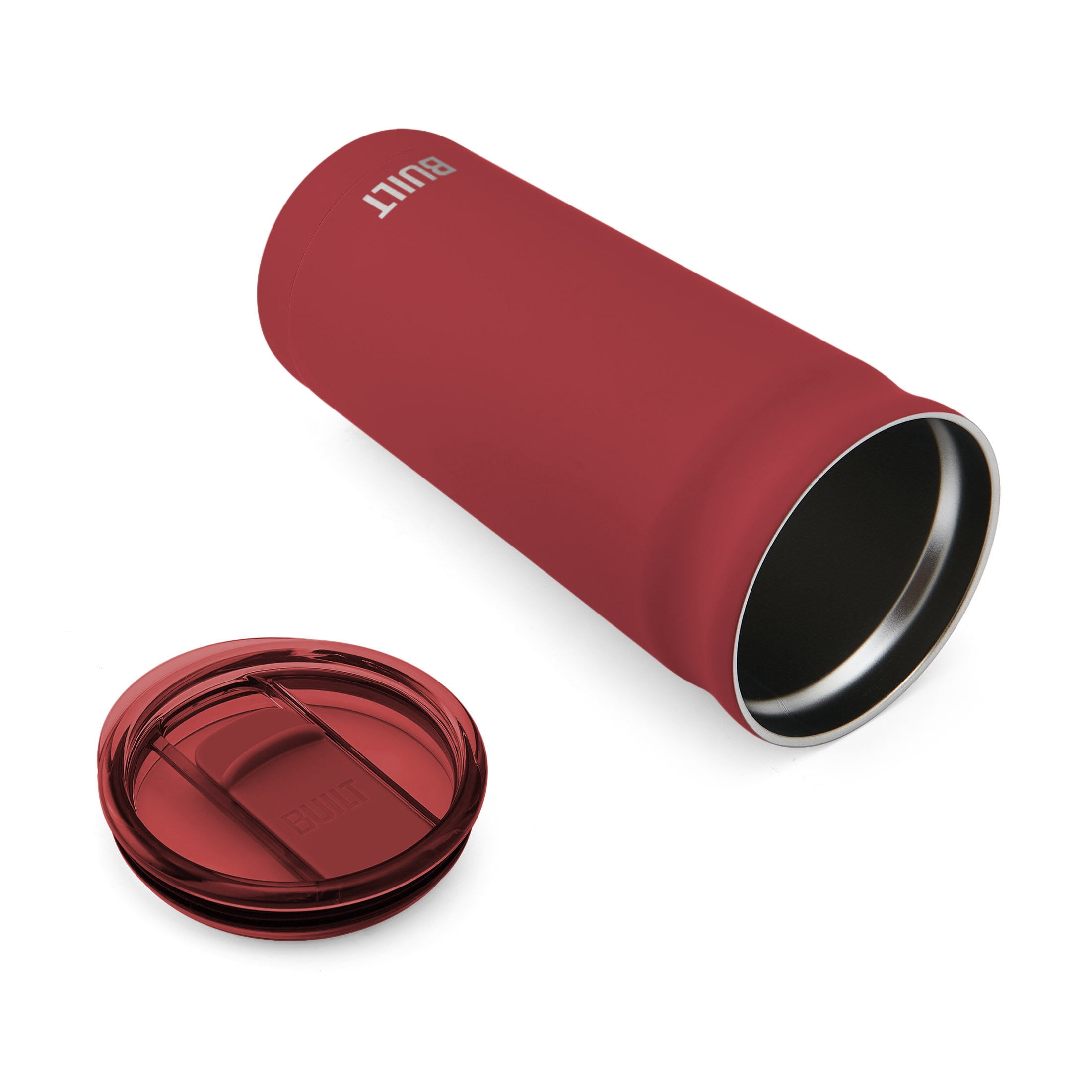 BUILT Torrent 20 fl oz Double-Wall Insulated Stainless Steel Tumbler, Red