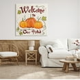 thumbnail image 3 of Stupell Industries Whimsical Fall Welcome Pumpkins Inspirational Painting Gallery Wrapped Canvas Art Print Wall Art, 36 x 36, 3 of 8