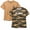 Green AOP/Tan, variant on Bobcat Boys Athletic Shirts 2 Pack Mesh Short Sleeve Performance T-Shirts Sizes 8-18, size 8-10, Green AOP/Tan