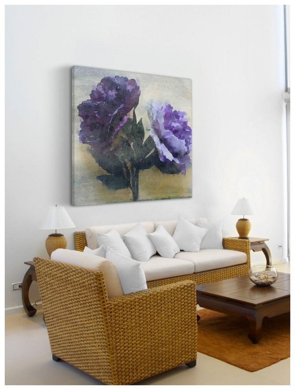 Marmont Hill - "Purple Majesty 3" by Irena Orlov Painting Print on Wrapped Canvas