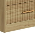 thumbnail image 2 of Dextrus 6-Drawer Dresser, Wood Chest of Drawers with Metal Handles, Bedside Night Stand for Bedroom, Wood, 2 of 10
