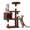 BROWN, variant on YRLLENSDAN 36 inch Cat Tree Tower for Indoor Cats, Small Cat Tower with Scratching Post, Cat Climbing Tower with Sturdy Cat Condo, Kitten Tree, Light Gray