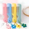 thumbnail image 5 of ACDANC Cute Cartoon Flower Animal Colored Hair Comb Hair Brushes for Baby Girl Travel Accessories Outside Portable Mini Pocket Combgirls Hair Brush, 5 of 7