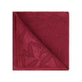 thumbnail image 4 of INSPIRE CHIC Men's Leaves Pocket Square Embroidered Handkerchiefs with Trim Red One Size, 4 of 4