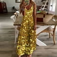 thumbnail image 4 of Gold Sequin effect Sleeveless Dress evening dress ladies elegant evening dresses for women cocktail dresses, 4 of 6