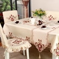 thumbnail image 5 of Ludlz European Pastoral Embroidered Square Tablecloth Home Decor Party Accessories, 5 of 7