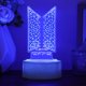 thumbnail image 1 of Luz nocturna YANENG BTS lámpara LED acrílica de 7 colores, 1 of 7