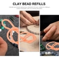 thumbnail image 3 of Perles en Argile Polymère Rondes Orange 1 Ensemble pour Projets de Bricolage Fait Main, 3 of 8