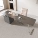 thumbnail image 3 of White Conference Desk Tables Executive Studio Designer Fashion Modern Simple Storage Office Desk Wood Mesa Escritorio Furniture My Lux Decor Round, 3 of 6
