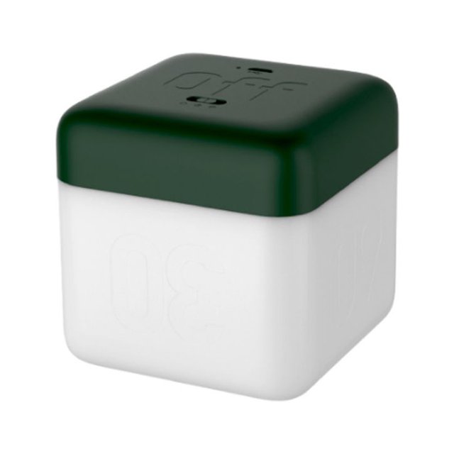 Lámpara de mesa pequeña con luz nocturna LED, cubo de Rubik, interesante lámpara de mesa pequeña (verde oscuro) JM