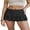 Black, variant on Women's Mini Skirt Low Waist Solid Color Lingerie Skirt Ruffle Skirt