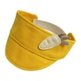 thumbnail image 1 of Sombrero con visera para el sol, figura de felpa, sombrero de ala ancha, muñeca de juego de simulación, sombrero para el sol, elegante sombrero para Amarillo, 1 of 8