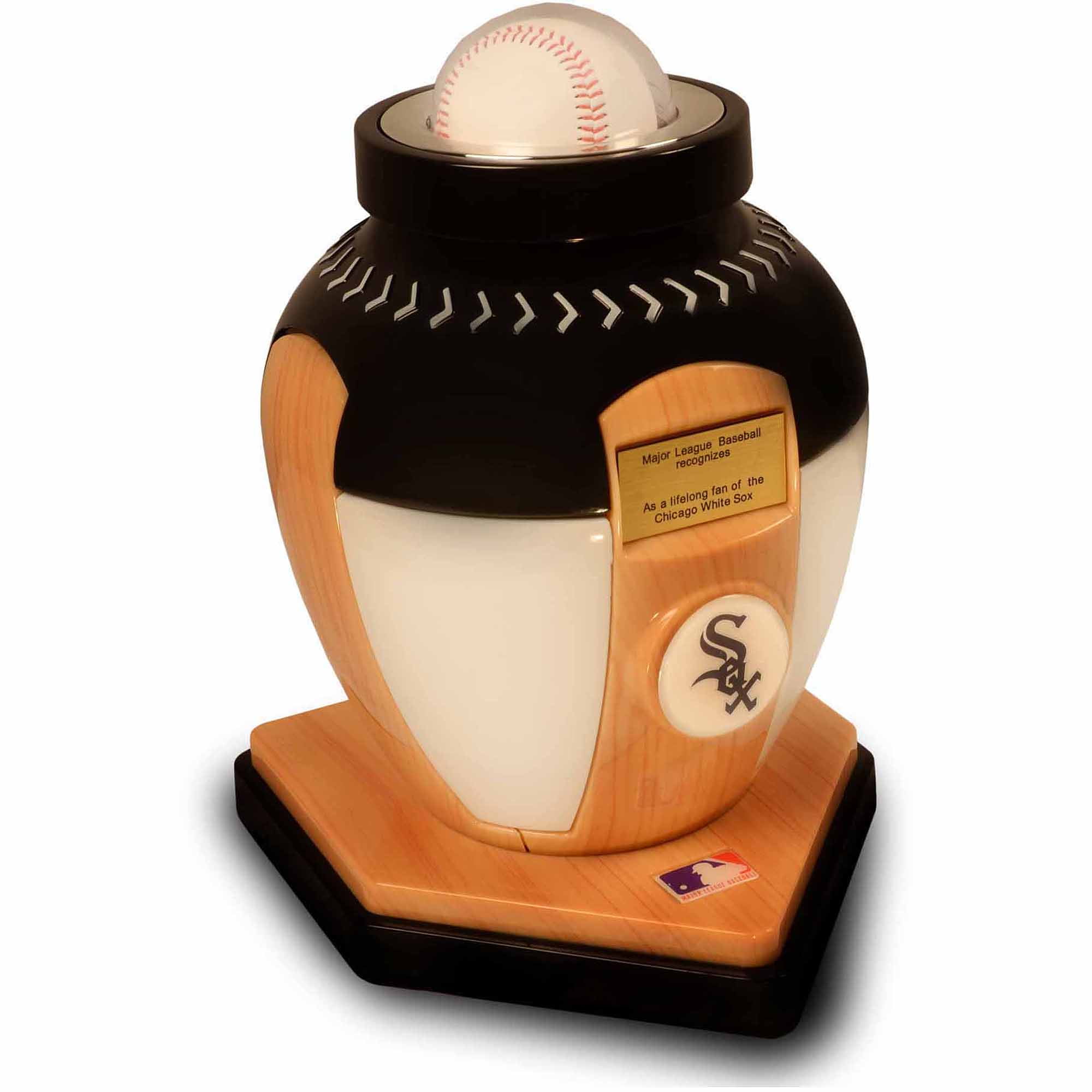 Official Major League Baseball Cremation Urn For Human Ashes Official Major League Baseball Cremation Urn For Human Ashes Chicago White Sox Com