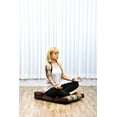 thumbnail image 3 of Leewadee Foldable Floor Mattress – 2 in 1 Floor Meditation Mat for Yoga and Relaxation, Seating Futon with Kapok,  Brown, 3 of 9