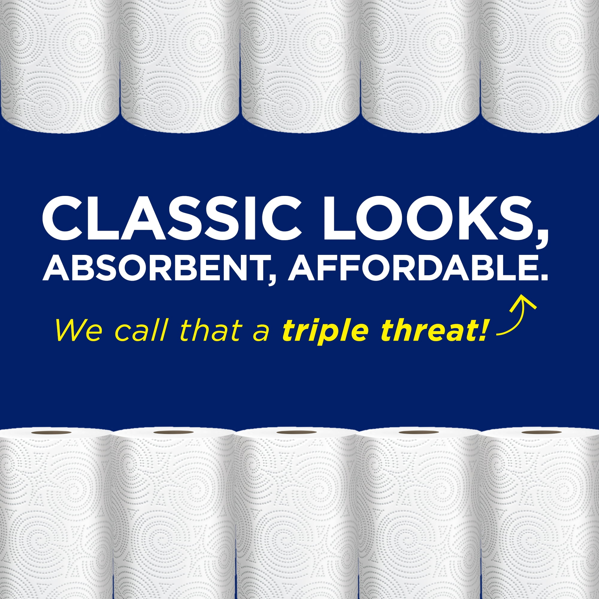 Sparkle Pick-A-Size Paper Towels, White, 2 Double Rolls = 4 Regular Rolls, 126 2-Ply Sheets Per Roll