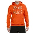thumbnail image 2 of Bear Hug Lover | Mens Animal Lover Hooded Sweatshirt Graphic Hoodie, Orange, Medium, 2 of 3