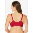 thumbnail image 2 of Comfort Choice Women's Plus Size 3-Pack Front-Close Cotton Wireless Bra, 2 of 6