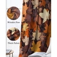thumbnail image 3 of Maple LeafFall Blackout Curtains for Bedroom Living Room Darkening Curtains 90 Inch Autumn Rustic Botanical Leaves Black Out Window Curtain Privacy Insulated Window Treatment Grommet Drapes 52"x90"x2, 3 of 9
