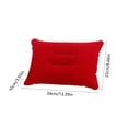 thumbnail image 3 of Inflatable Travel Pillow 13.38In Flocked Nap Cushion Contoured Neck Support Pillow Relieve Muscle Strain Quick Inflate Deflate for Air Travel Train Rides Road Trips Office Napping Outdoor Camping, 3 of 6