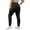 Black, variant on Women's Straight Leg Yoga Pants Cotton Blend Casual Lounge Active Pants Black XL