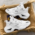 thumbnail image 5 of Men'S Casual Athletic Shoes - Mid-Top Running Shoes in White And Black for Men - Featuring a Breathable Synthetic Upper, Cushioned Sole, Stylish Design, Suitable for The Gym, Hiking, 5 of 5