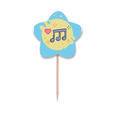 thumbnail image 1 of Loveliness Mignon Musical Mark Toothpick Flags Star Lable Cupcake Picks, 1 of 3