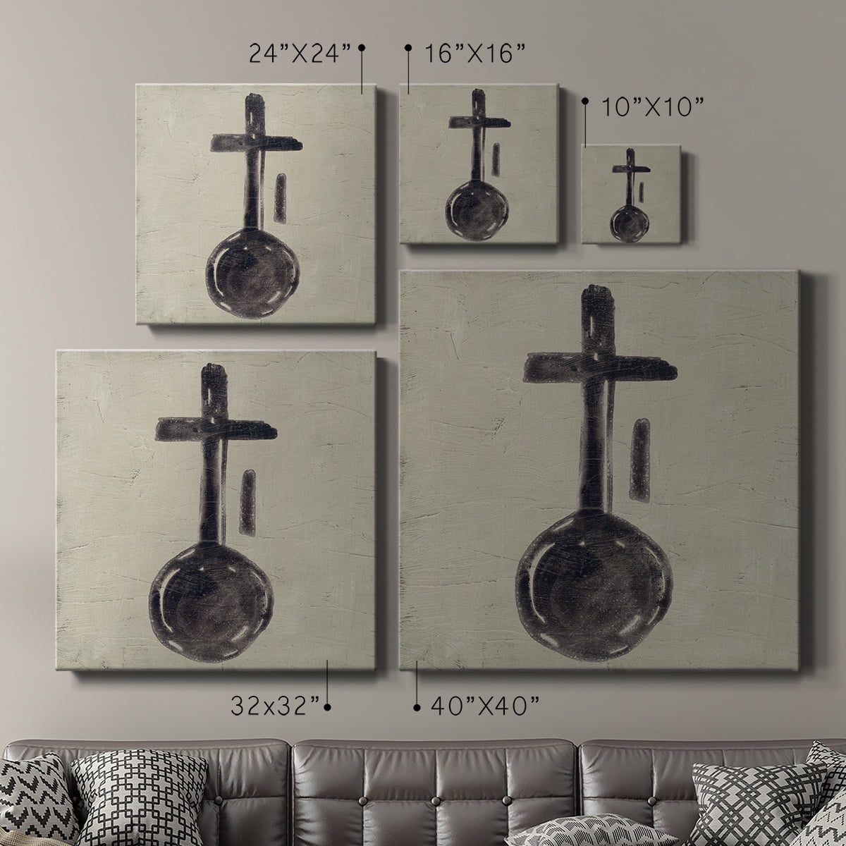 Wexford Home The Seven Principles V-Premium Gallery Wrapped Canvas, 16" x 16" - Ready to Hang