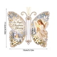 thumbnail image 2 of Christmas Cash Gift Butterfly Ornament, Acrylic Holiday Money Holder Ornament with Built-in Clear Compartment, Hanging Christmas Tree Cash Holder, Decor for Christmas Tree, Window, Car, Holiday Gift, 2 of 8