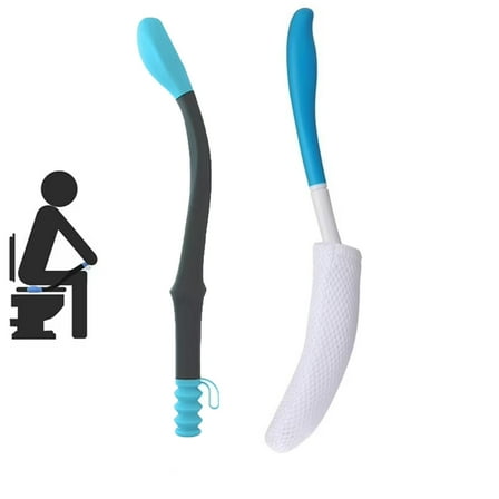 2Pcs Toilet Aids for Wiping, Comfort Silicone Bottom Buddy Wiping Aid, Toilet Aid Tools Bathroom Personal Care, Bathroom Tools for Disabled, Elderly, Pregnant