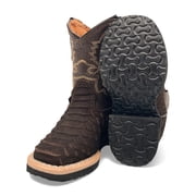 The Western Shops Infant Kids Python Print Leather Cowboy Boot